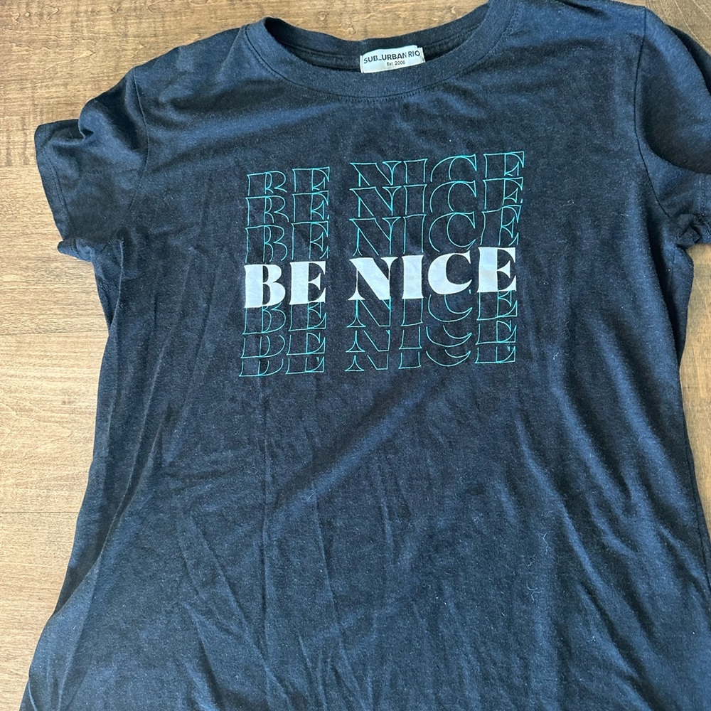 Sub_Urban Riot Charcoal 'Be Nice' Tee